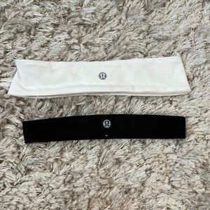 Black and White LuluLemon Headbands